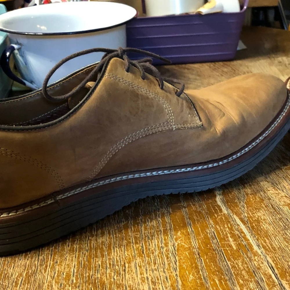 Johnston & Murphy Men's Casual Leather Derby Shoes - Tan
